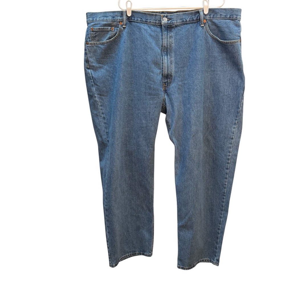 Levi 550 Jeans Men 50x32 Blue Relaxed Tapered Cotton Denim Big & Tall Casual